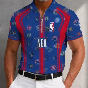 Limited Edition – Customized NBA All Teams Zip Polo Shirt
