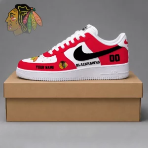 Limited Edition – Customized NHL Chicago Blackhawks Af1 Shoes