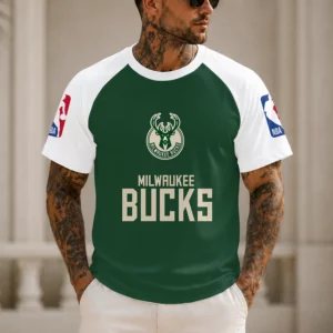 Limited Edition – Customized NBA Milwaukee Bucks Raglan Tee