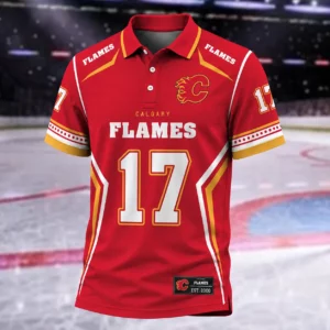 Limited Edition – Customized NHL Calgary Flames Polo Shirt