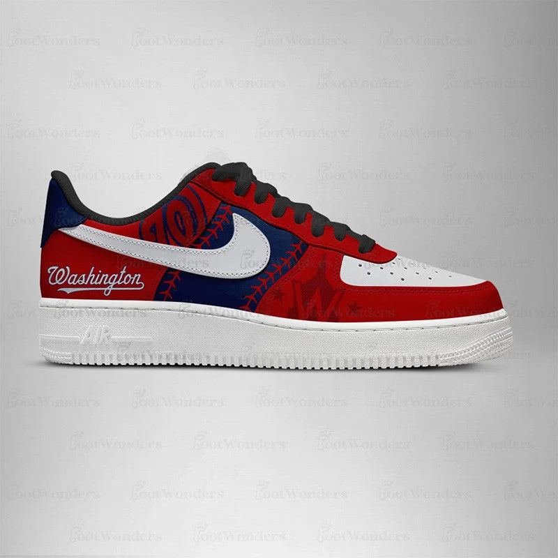 Limited Edition – Customized MLB Washington Nationals Air force 1 Shoes - Image 2