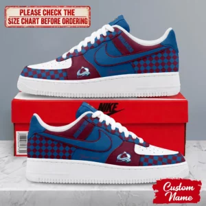 Limited Edition – Customized NHL Colorado Avalanche Af1 Shoes