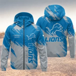 Limited Edition – Customized NFL Detroit Lions Windbreaker Jacket