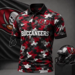 Limited Edition – Customized NFL Tampa Bay Buccaneers Camo Polo Shirt