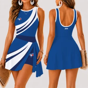 Limited Edition – Customized MLB Toronto Blue Jays Women’s Summer Skort Dress