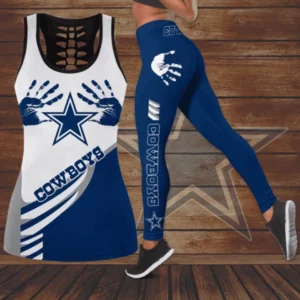 Limited Edition – Customized NFL Dallas Cowboys Hollow Tank Top & Leggings Set