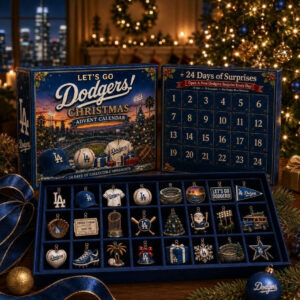 LA Dodgers Baseball Christmas 2026 Advent Calendar Xmas Countdown Gift For Dad