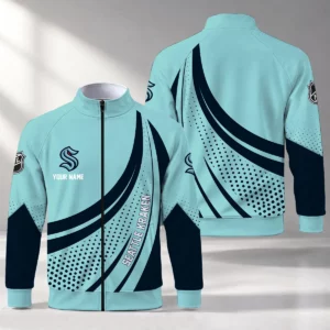 Limited Edition – Customized NHL Seattle Kraken Stand Collar Jacket