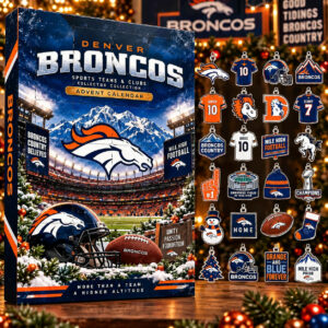Denver Broncos Horse Christmas Advent Calendar Mile High Football Gift For Him