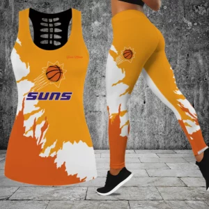 Limited Edition – Customized NBA Phoenix Suns Hollow Tank Top & Leggings Set