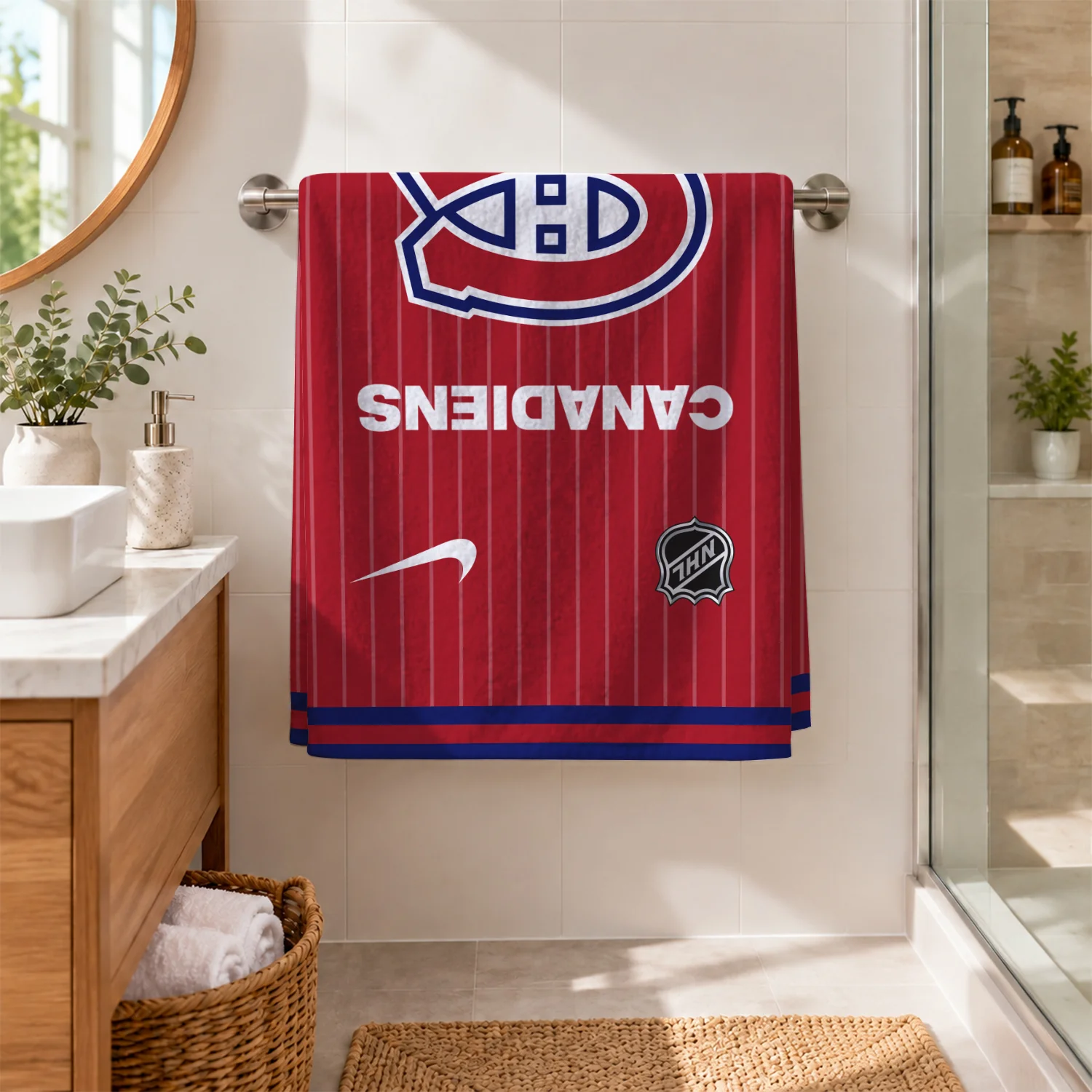 Limited Edition – Customized NHL Montreal Canadiens Beach Towel - Image 2