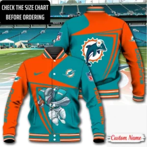 Limited Edition – Customized NFL Miami Dolphins Satin Varsity & Baseball Jacket