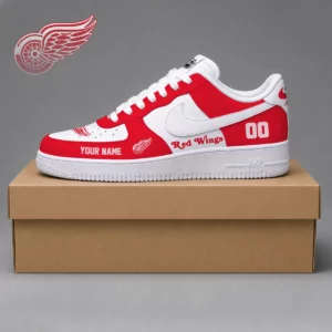 Limited Edition – Customized NHL Detroit Red Wings Af1 Shoes