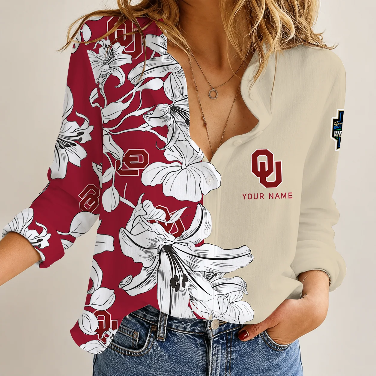 Limited Edition – Customized NCAA Oklahoma Sooners Women Casual Shirt