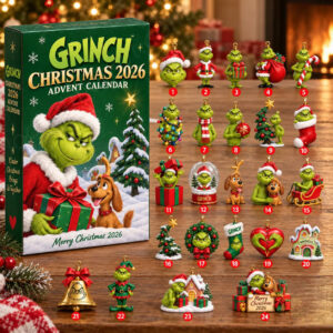 Grinch Christmas 2026 Advent Calendar Merry Christmas Whoville Grinch Merch Gift For Fan