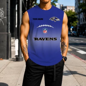 Limited Edition – Customized NFL Baltimore Ravens Men’s Gym Shirt