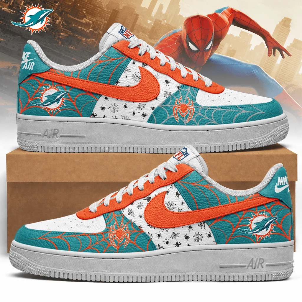 Limited Edition – Customized NFL Miami Dolphins Af1 Shoes