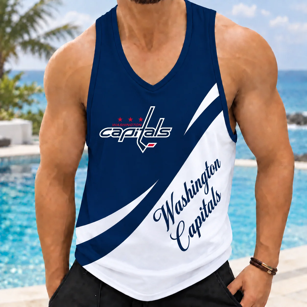 Limited Edition – Customized NHL Washington Capitals Men’s Tank Top