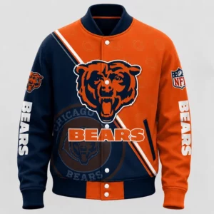 Limited Edition – Customized NFL Chicago Bears Satin Varsity & Baseball Jacket