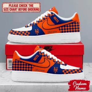 Limited Edition – Customized MLB New York Mets Af1 Shoes