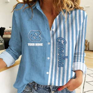Limited Edition – Customized NCAA North Carolina Tar Heels Women Casual Shirt For Fan
