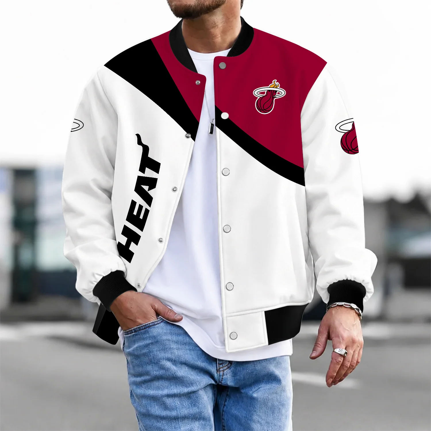 Limited Edition – Customized NBA Miami Heat Baseball Jacket, Satin Varsity Jacket