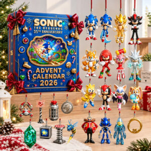 Sonic The Hedgehog 35th Anniversary Advent Calendar 2026 Sonic Christmas Ornaments