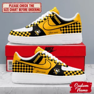 Limited Edition – Customized NHL Pittsburgh Penguins Af1 Shoes