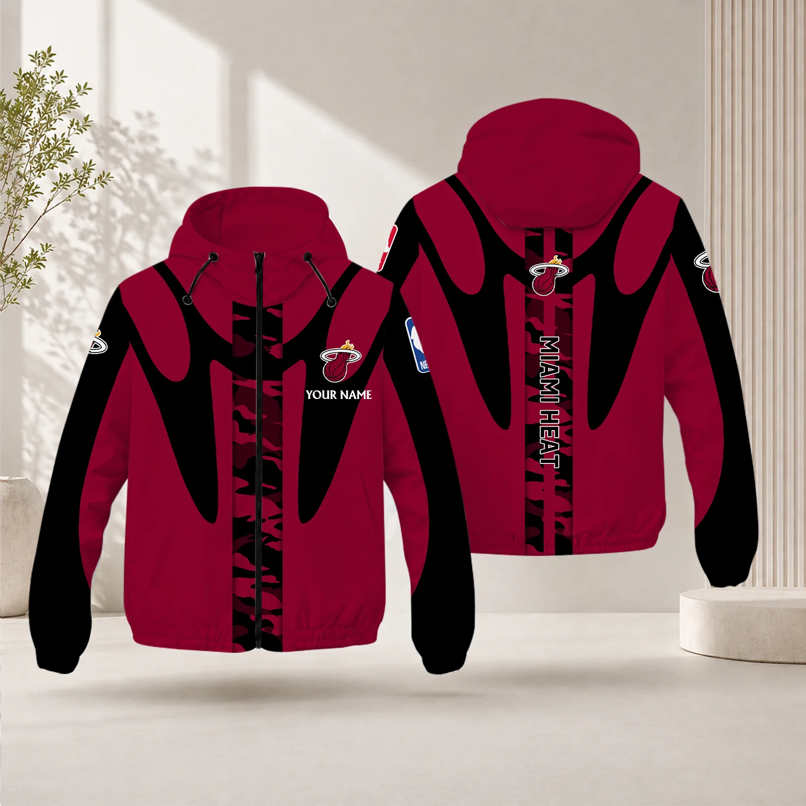Limited Edition – Customized NBA Miami Heat Windbreaker Jacket