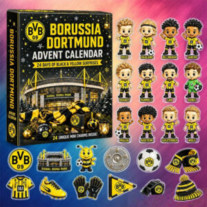 Borussia Dortmund Advent Calendar 2026 24 Days Christmas Countdown Xmas Gift For Bestie