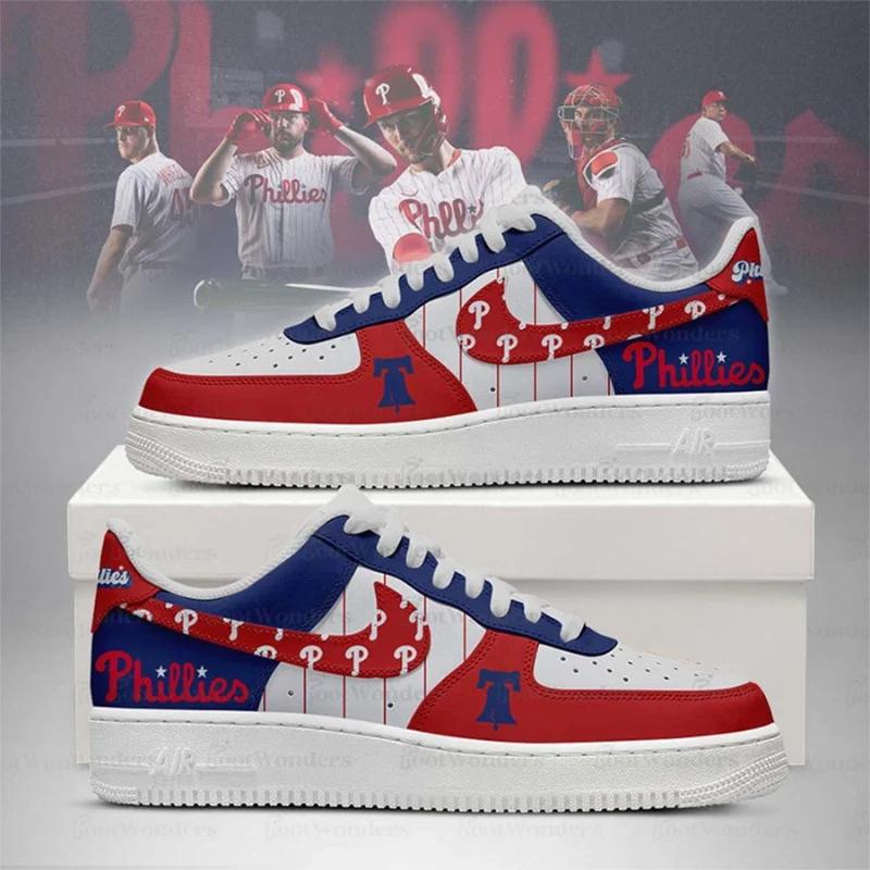 Limited Edition – Customized MLB Philadelphia Phillies Air force 1 Shoes