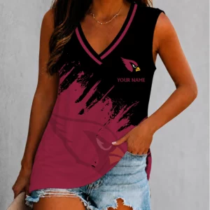 Limited Edition – Customized NFL Arizona Cardinals Women’s V-Neck Tank Top