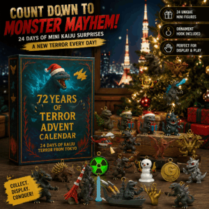 Godzilla Kaiju Advent Calendar 24 Day Christmas Countdown Gift For Boy