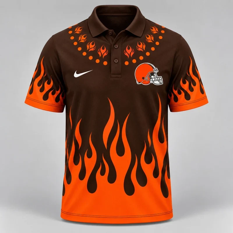 Limited Edition – Customized NFL Cleveland Browns Polo Shirt