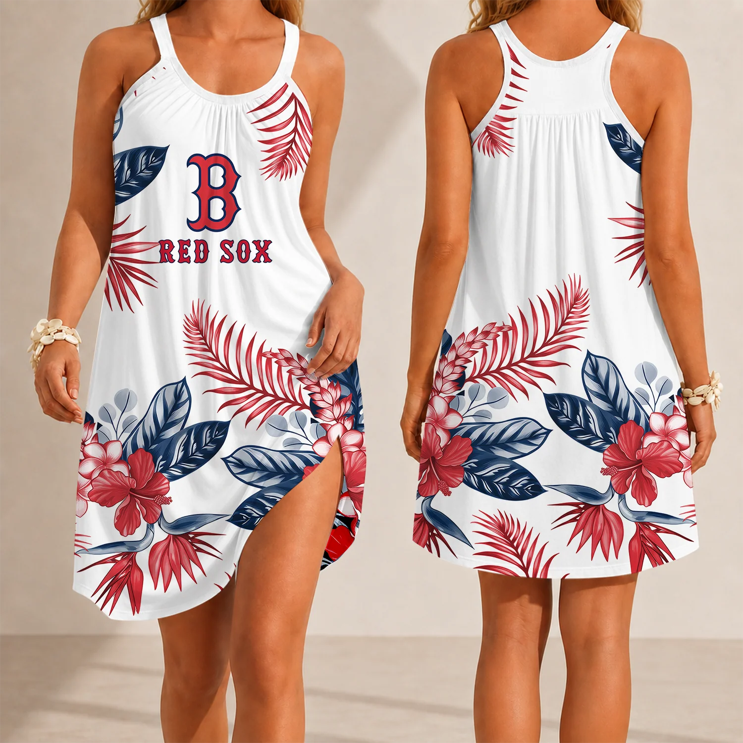 Limited Edition – Customized MLB Boston Red Sox Camisole Dress