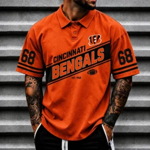 Limited Edition – Customized NFL Cincinnati Bengals Polo Shirt