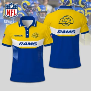Limited Edition – Customized NFL Los Angeles Rams Polo Shirt