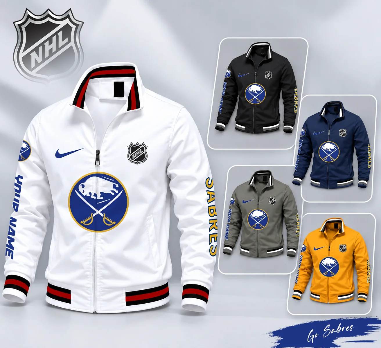 Limited Edition – Customized NHL Buffalo Sabres Multicolor Men’s Casual Jacket