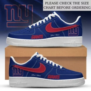 Limited Edition – Customized NFL New York Giants Af1 Shoes
