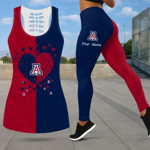 Limited Edition – Customized NCAA Arizona Wildcats Leggings & Hollow Tank Top Set