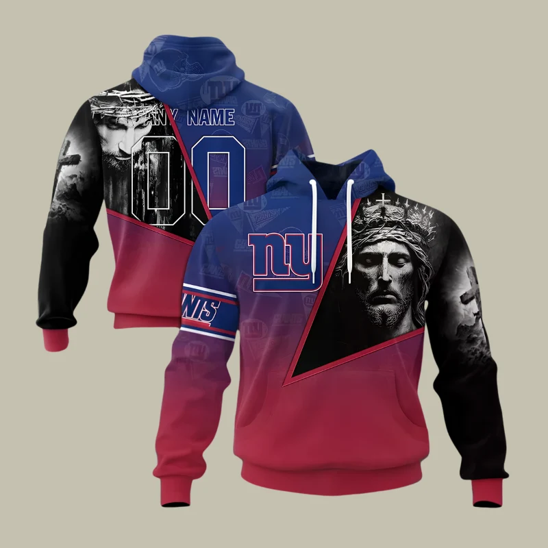Limited Edition – Customized NFL New York Giants God’s Blessing T-Shirt, Hoodie & Zip Hoodie