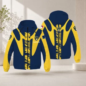 Limited Edition – Customized MLB Milwaukee Brewers Windbreaker Jacket