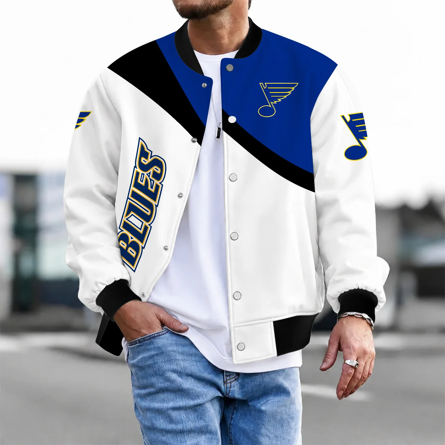 Limited Edition – Customized NHL St. Louis Blues Satin Varsity Jacket & Baseball Jacket