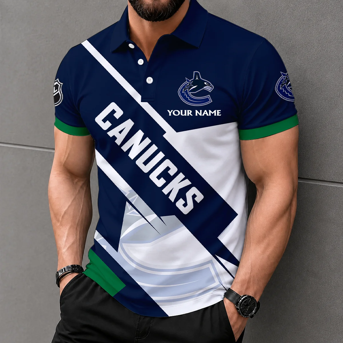 Limited Edition – Customized NHL Vancouver Canucks Polo Shirt