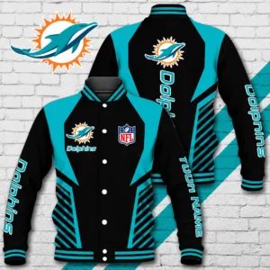 Limited Edition – Customized NFL Miami Dolphins Satin Varsity & Baseball Jacket