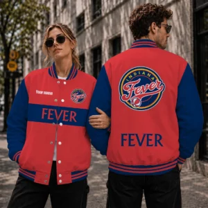 Limited Edition – Customized WNBA Indiana Fever Baseball Jacket, Satin Varsity Jacket