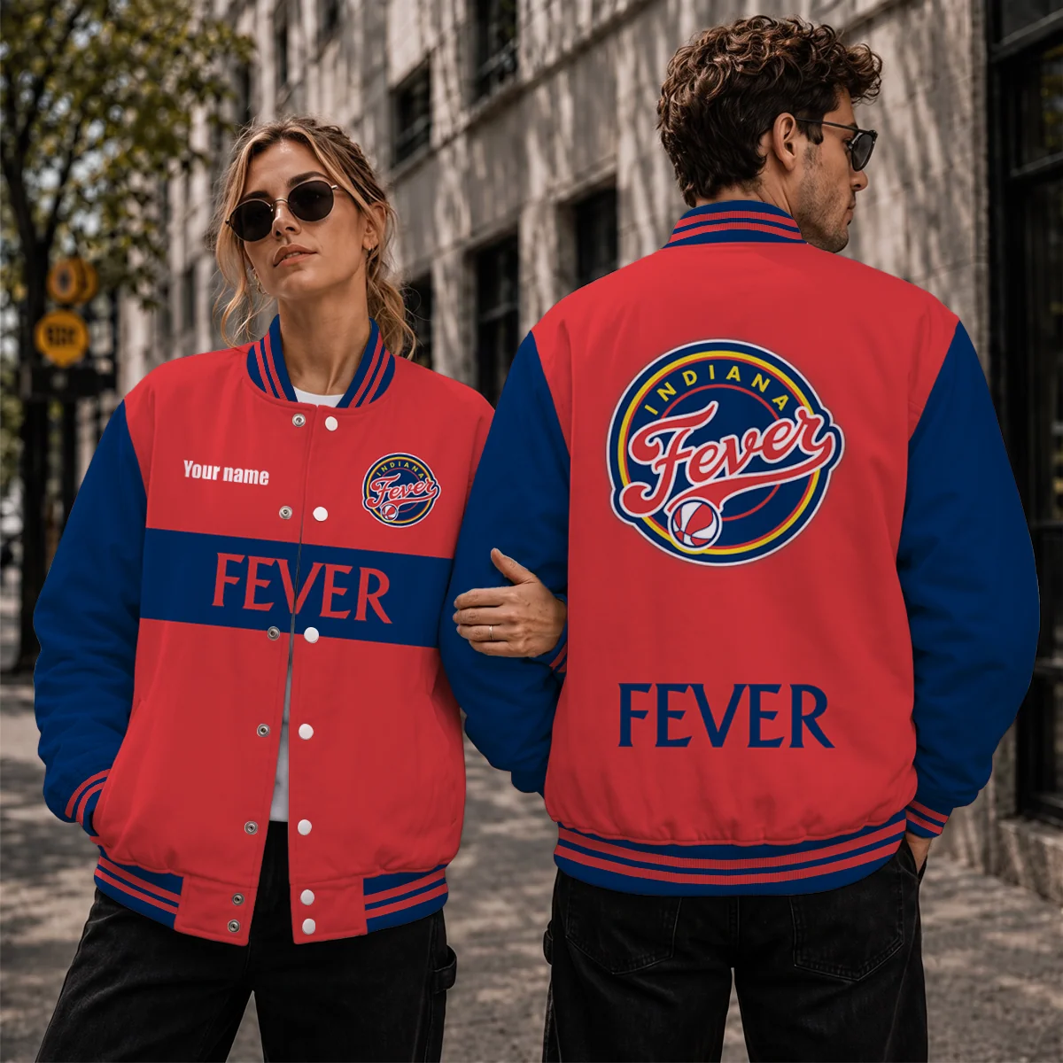 Limited Edition – Customized WNBA Indiana Fever Baseball Jacket, Satin Varsity Jacket