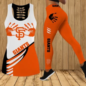 Limited Edition – Customized MLB San Francisco Giants Hollow Tank Top & Leggings Set