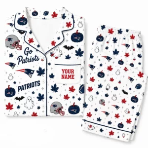 Limited Edition – Customized NFL New England Patriots Halloween Long Pajamas Set