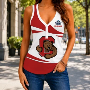 Limited Edition – Customized NCAA Cornell Big Red Women’s V-Neck Tank Top